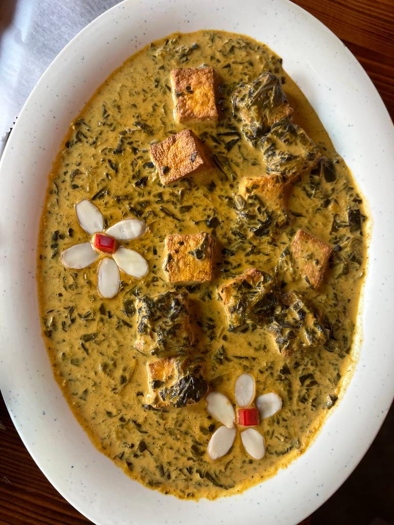 Saag Paneer -SERVED WITH RICE 